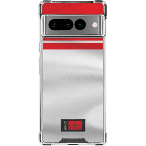 Morocco Soccer Flag Google Pixel 7 Pro Clear Case